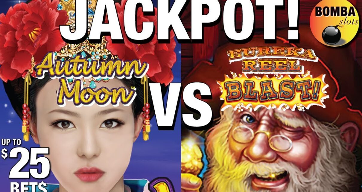 BIG WIN! ? Eureka Reel Blast VS Autumn Moon ? ~ Dragon Cash Casino Live Slot Play at Wynn Las Vegas