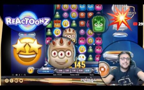 ? CASINO ONLINE: Pitbull ? GIOCA alla slot Reactoonz a bet €20 ?