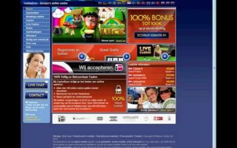 CasinoEuro, Europa's beste online casino €100 welkomstbonus