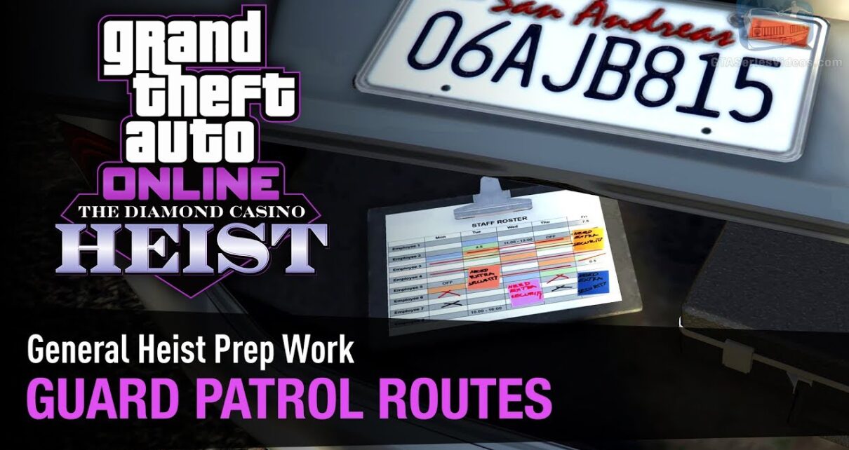 GTA Online The Diamond Casino Heist - Heist Prep: Guard Patrol Routes [Solo]
