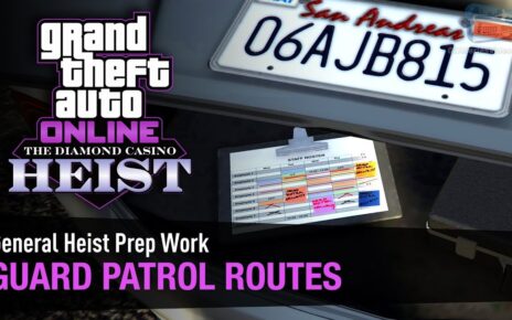 GTA Online The Diamond Casino Heist - Heist Prep: Guard Patrol Routes [Solo]