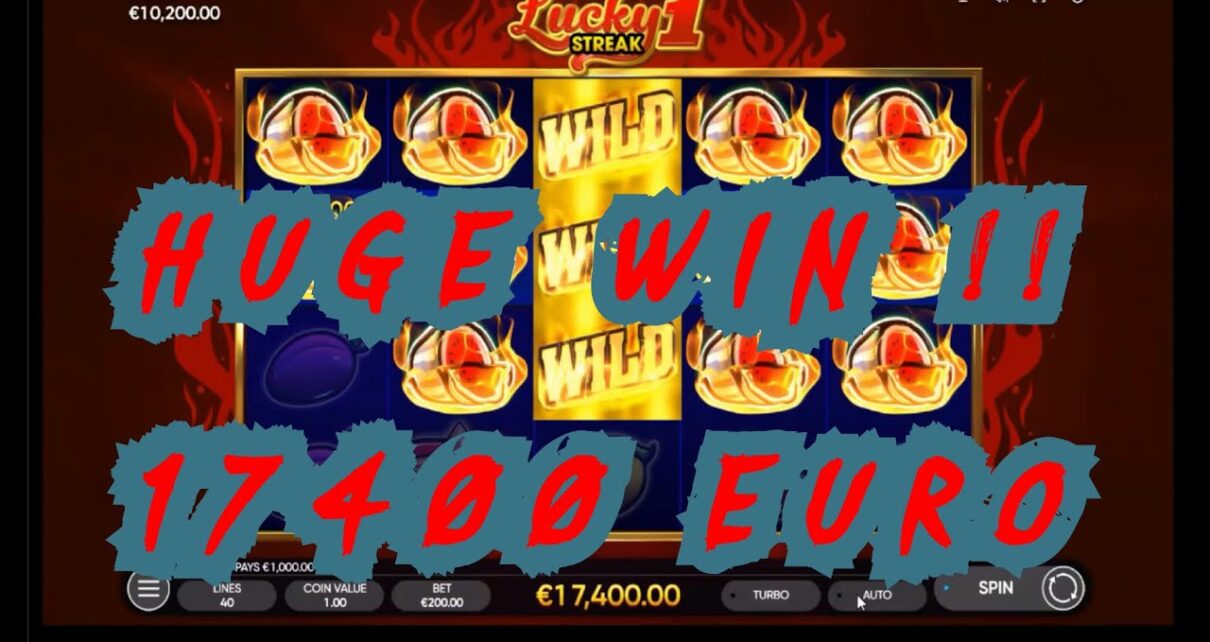 HUGE WIN ON ONLINE CASINO SLOT?????LUCKY1 SLOT?  12000 EURO WIN ???????