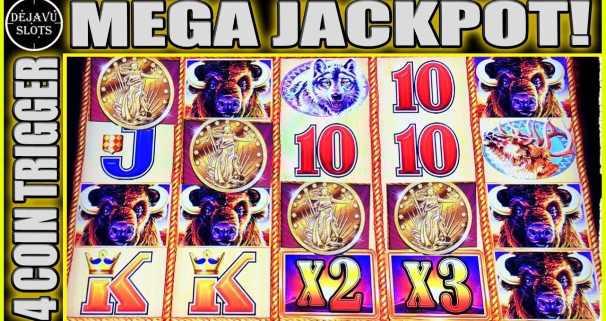 MEGA JACKPOT JACKPOT ON BUFFALO GOLD SLOT MACHINE