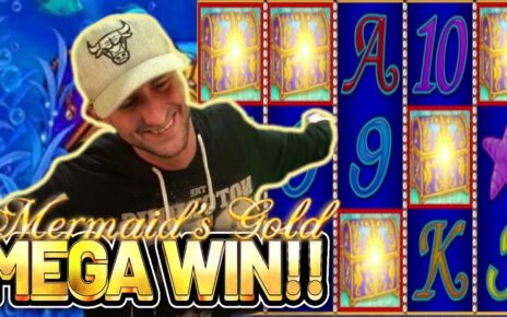 MEGA WIN!! MERMAIDS GOLD BIG WIN – ONLINE CASINO SLOT FROM CASINODADDY LIVE STREAM