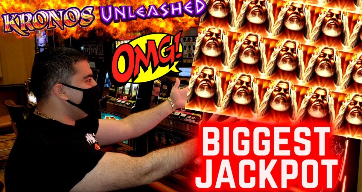 My BIGGEST JACKPOT On KRONOS UNLEASHED Slot Machine ! Las Vegas Casino JACKPOT WINNER ! PART 2