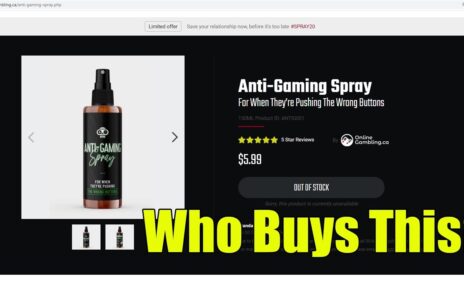 Online Casino Is Selling Anti Video Gamer Spray