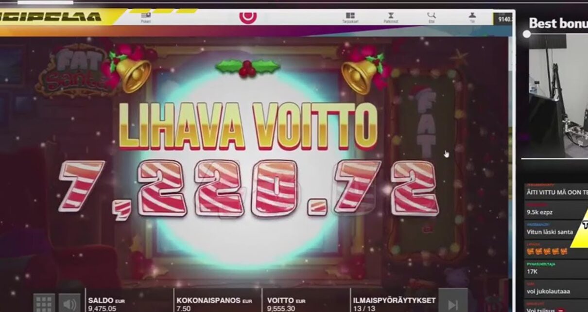 RECORD MEGA WIN on Fat Santa // Online Casino Highlights
