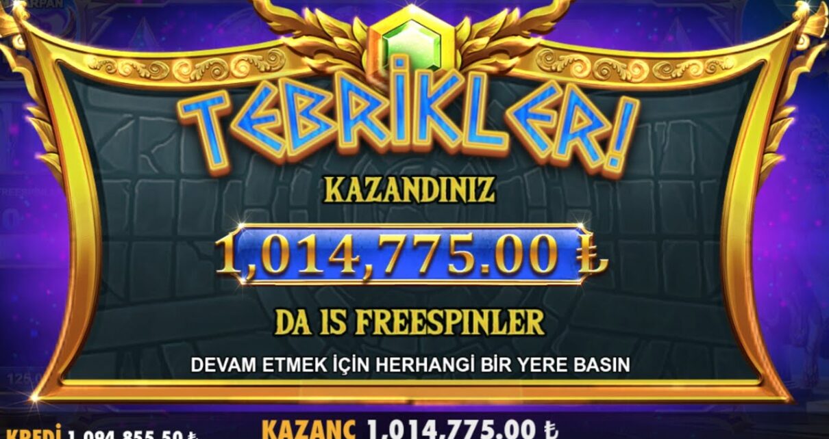 ?REKOR? GELDI YINE 1.000.000 TL #SLOT# | GATES OF OLYMPUS | PATLATDIK OYUNU BUYUK VURGUN END CARD