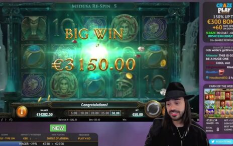 Roshtein Shield of Athena 7100€ – Online Casino Big Win in Slots