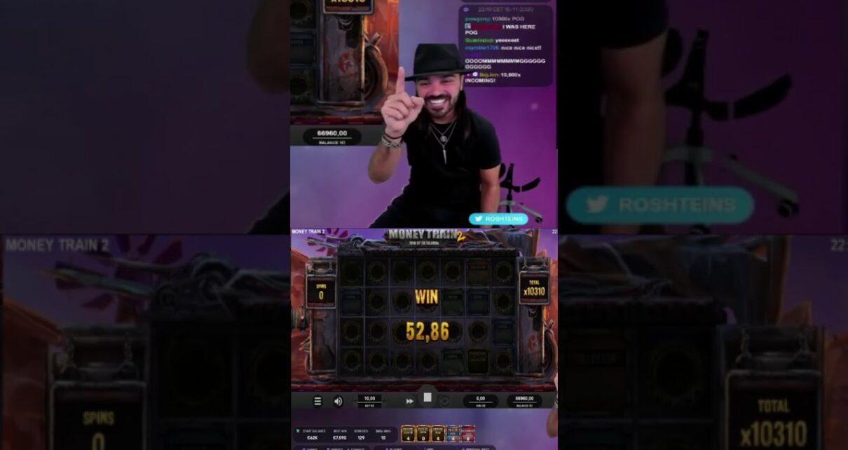 Roshtein Wins Money Train 2 Record Win X 103100  Online Casino Big Win in Slots