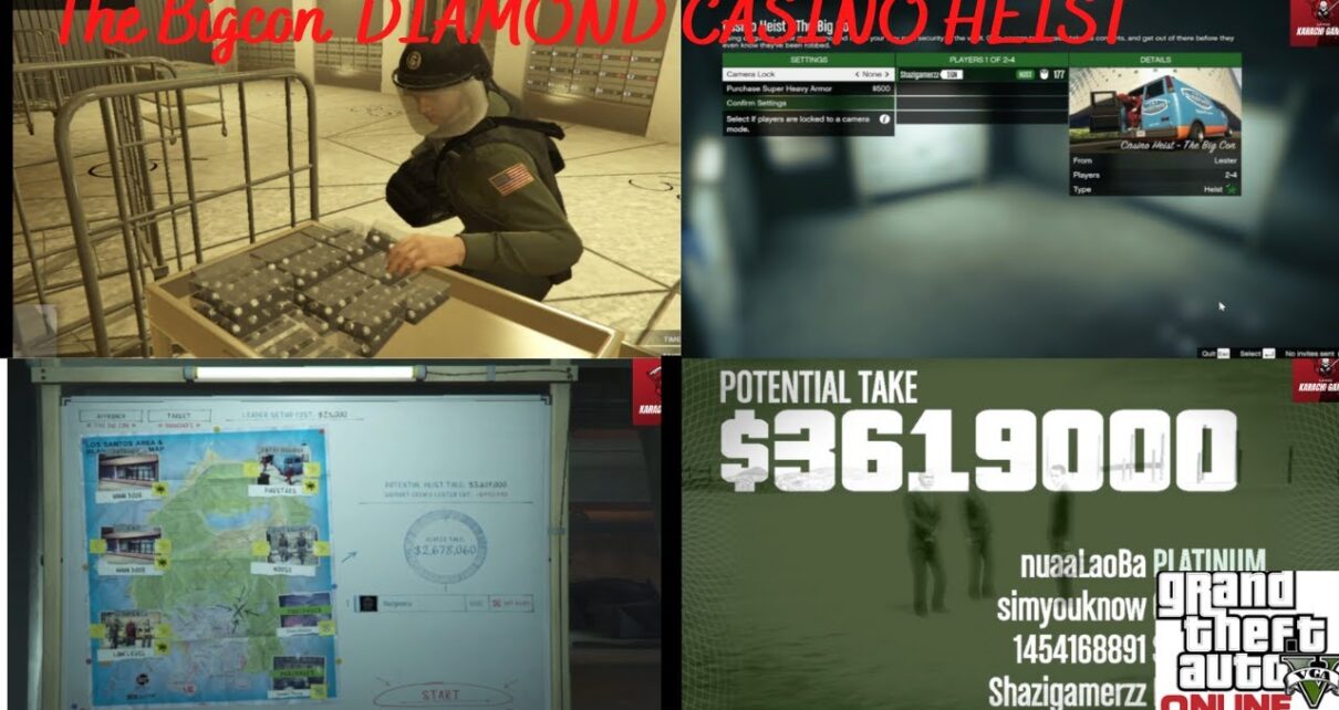 GTA Online Casino Heist: Stealing Diamonds ,619,000 | The Big Con (Elite & Hard Mode)