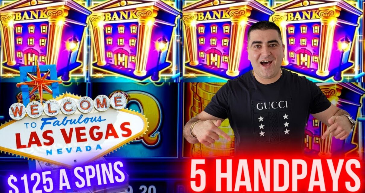 0 Max Bets & 5 HANDPAY JACKPOTS On High Limit Piggy Bankin Slot Machine | Winning Big Money