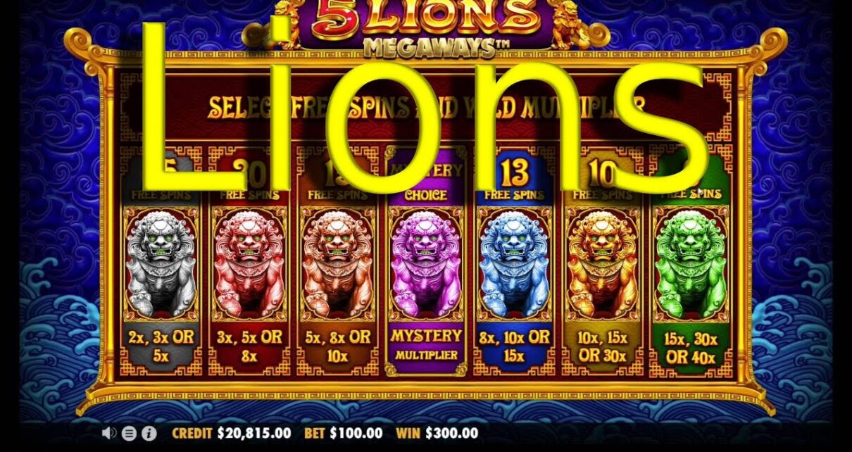 5 LIONS MEGAWAYS MAX win ??? slot Many Bonuses 1xbet Pragmatic online casino