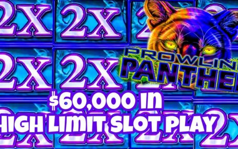 ,000 HIGH LIMIT SLOT PLAY/ MASSIVE 0-0 BETS/ PROWLING PANTHER HIGH LIMIT SLOT PLAY