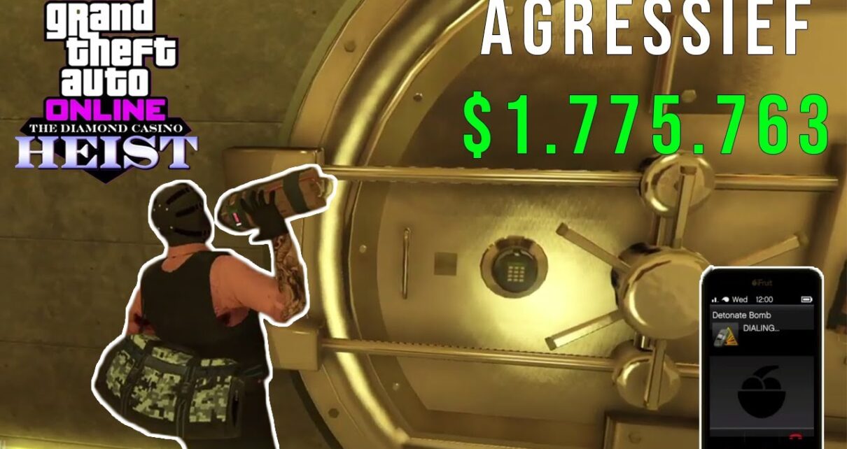 AGRESSIEF DOOR LESTER & LEKKE BANDEN!! (GTA Online Casino Heist)