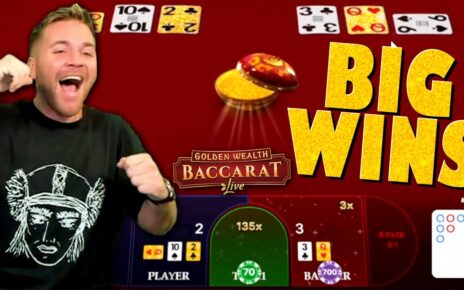 BIG WINS on Golden Wealth Baccarat!