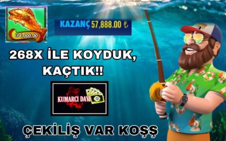 BİGGER BASS BONANZA 268X | BALIKÇI DAYIYI SOYDUK !! | #biggerbassbonanza #slot #slotoyunları #casino