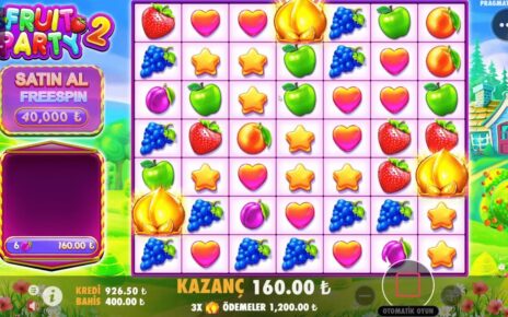 FRUİT PARTY 2 Çevirirken 40.000'den Oyuna Girdik Efsane Vurgunn #fruitparty2 #casino #slot