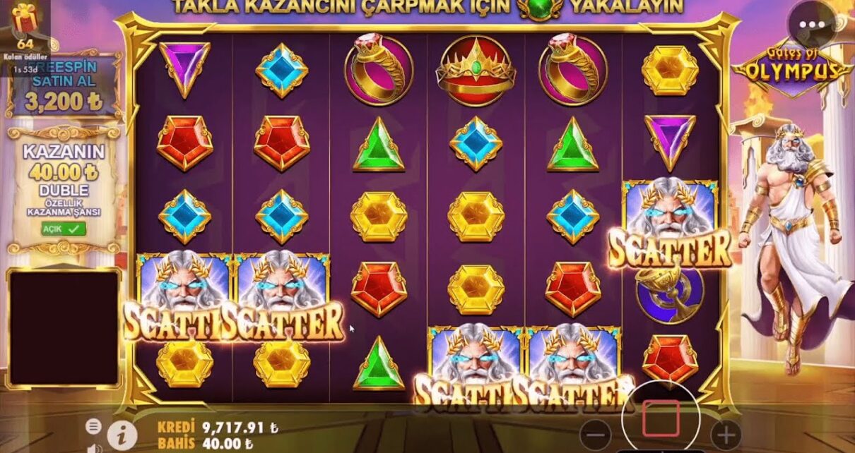 GATES OF OLYMPUS Çevirirken 5 Scaterla Oyuna Girdik Olanlar Olduu #gatesofolympus #casino #slot