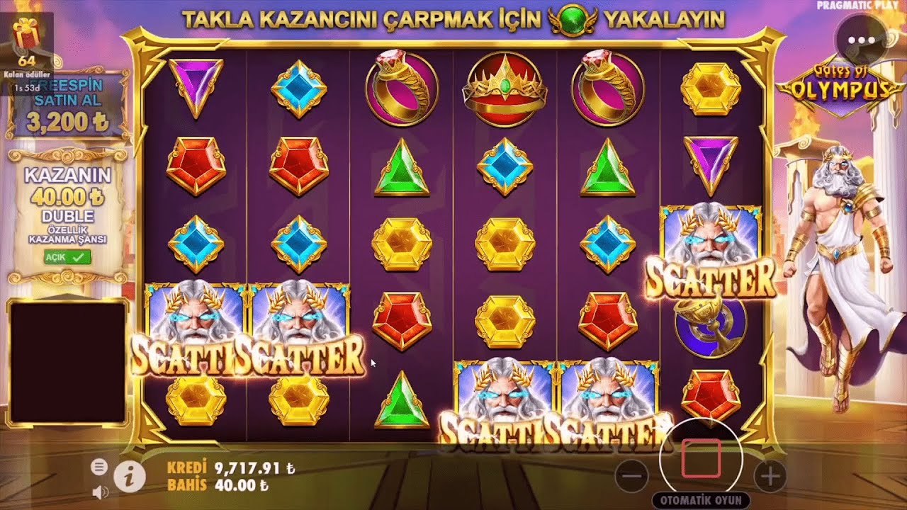 GATES OF OLYMPUS Çevirirken 5 Scaterla Oyuna Girdik Olanlar Olduu #gatesofolympus #casino #slot