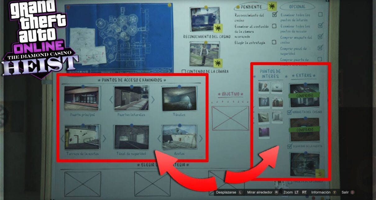 GUÍA: RECONOCIMIENTO del CASINO, ¡DESBLOQUEA todos los puntos de ACCESO e INTERÉS! | GTA Online