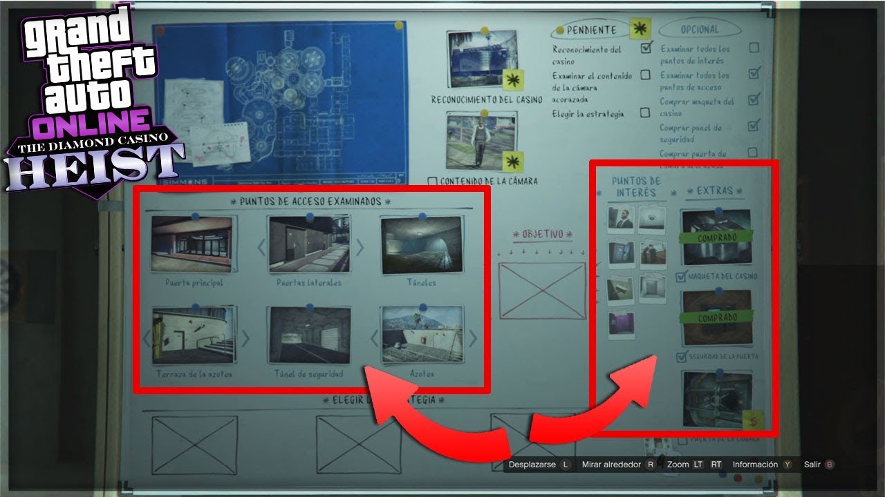 GUÍA: RECONOCIMIENTO del CASINO, ¡DESBLOQUEA todos los puntos de ACCESO e INTERÉS! | GTA Online