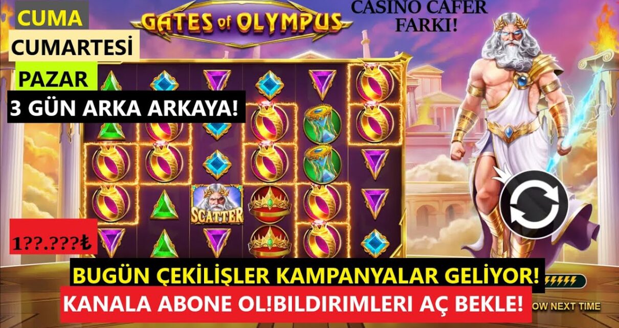Gates Of Olympus l CUMA CUMARTESI PAZAR Kampanya! l 10 KİŞİYE ''₺'' Dağıtıyorum!
