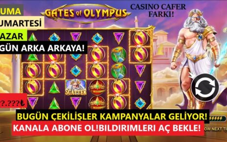 Gates Of Olympus l CUMA CUMARTESI PAZAR Kampanya! l 10 KİŞİYE ''₺'' Dağıtıyorum! #pragmatic #casino