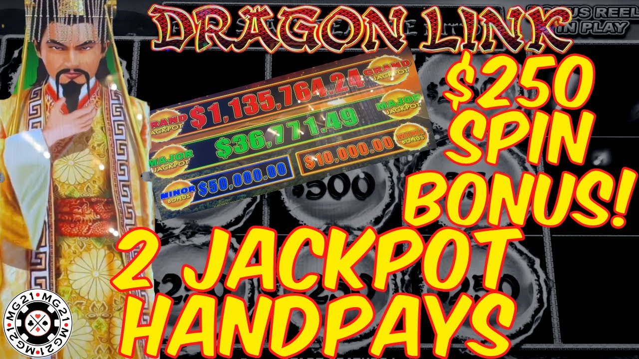 HIGH LIMIT Dragon Link Golden Century (2) HANDPAY JACKPOTS ~ $250 Bonus Round Slot Machine Casino