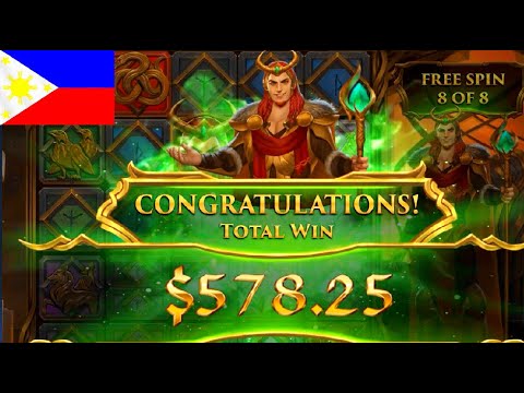 I GOT 578$ IN BONUS GAME! ONLINE CASINO PHILIPPINES - LOKI'S FORTUNE SLOT