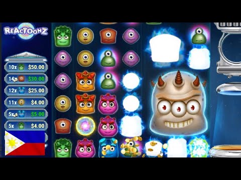 LUCKY GAME IN ONLINE CASINO PHILIPPINES! HOW I'VE WON 200 $ IN REACTOONZ!