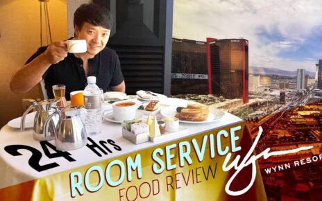 Las Vegas WYNN CASINO Room Service FOOD REVIEW! Living on Room Service for 24 Hours