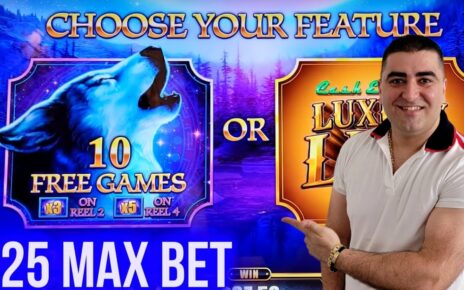 Luxury Link Timber Wolf Slot  Max Bet Bonus | Live Slot Play At Casino