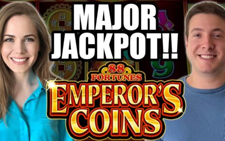 MAJOR JACKPOT WON! FIRST TRY ON EMPERORS COINS SLOT MACHINE! #ad