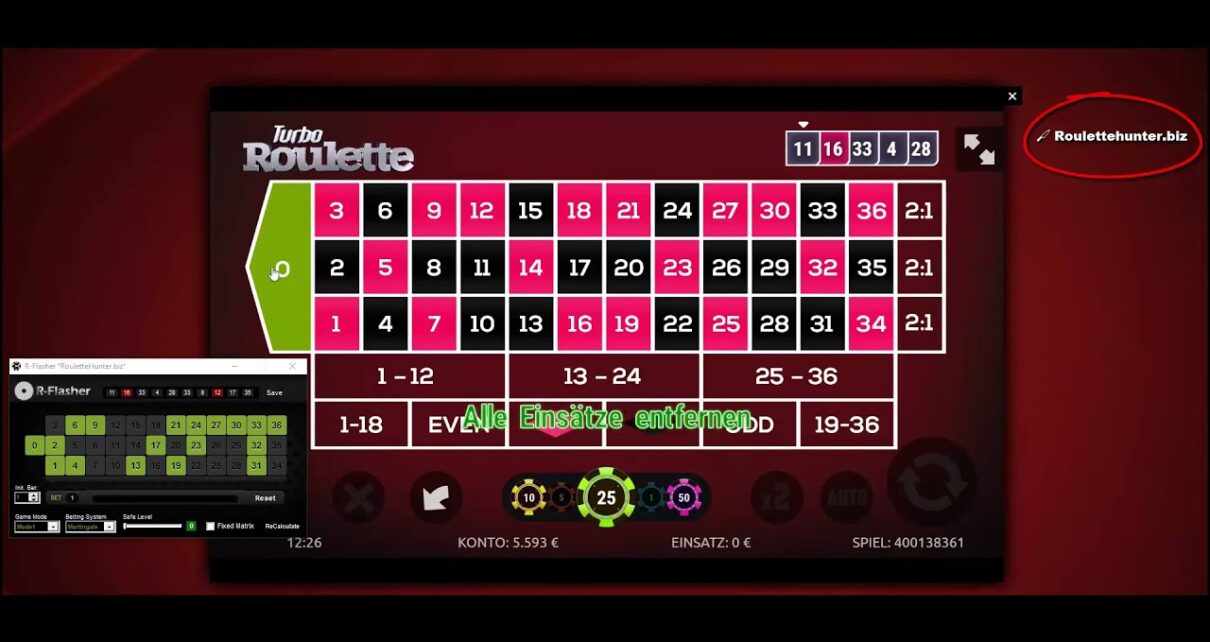 ?? Online Casino Roulette Trick Software / R-Flasher Programm gewinnt 3500€ / Roulette überlisten