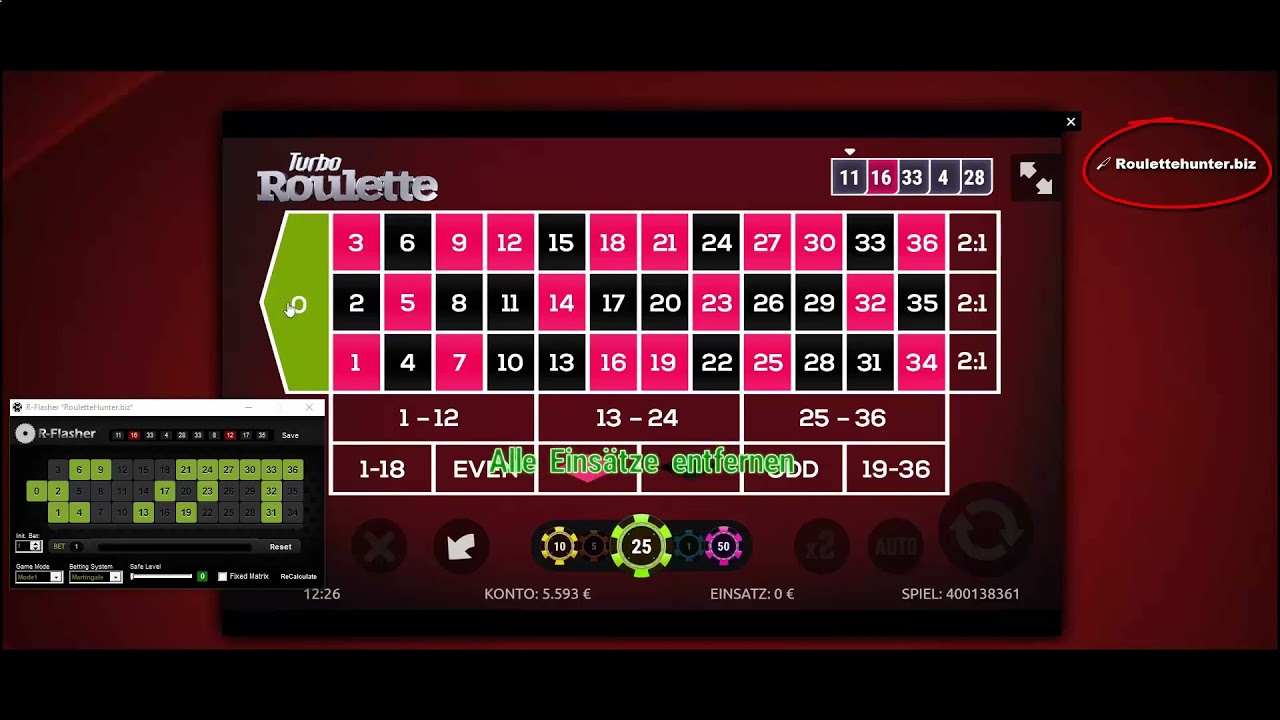 ?? Online Casino Roulette Trick Software / R-Flasher Programm gewinnt 3500€ / Roulette überlisten