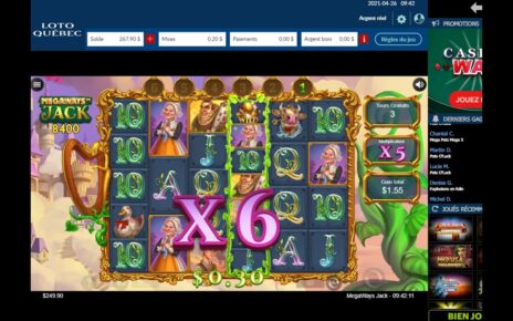 Online Casino Slot Nice Bonus  Jack Megaways 3