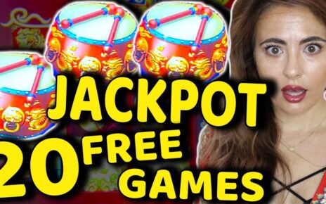 RECORD BREAKING 20 GAMES HITS MASSIVE JACKPOT ON DANCING DRUMS!