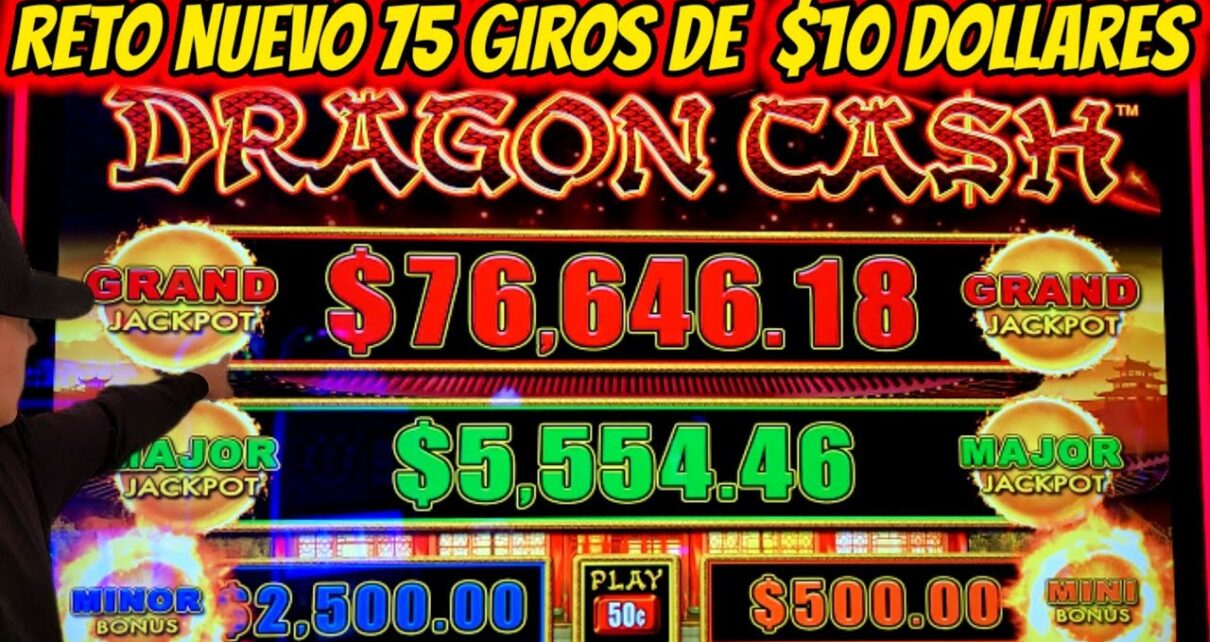 ? RETO NUEVO EN EL CASINO DRAGON CASH 75 GIROS DE  DÓLARES