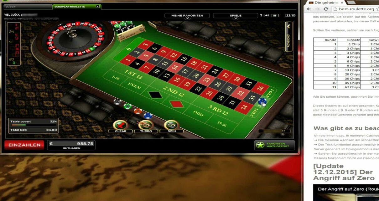 Roulette Kolonnen Trick 2021 im Online Casino – Videobeweis zur Besten Roulette Methode im Casino