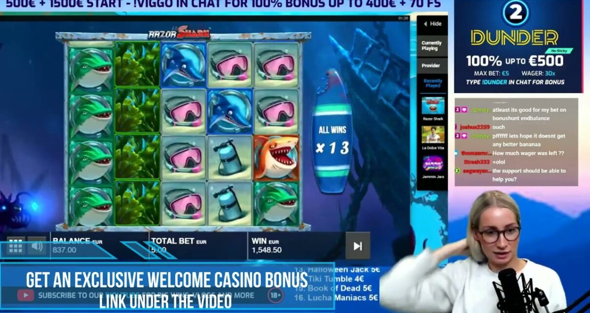 SUPER BIG WIN on Razor shark  |online casino slot
