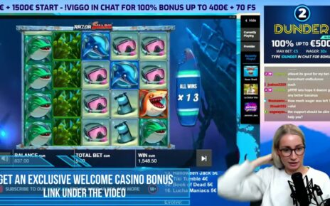 SUPER BIG WIN on Razor shark  |online casino slot