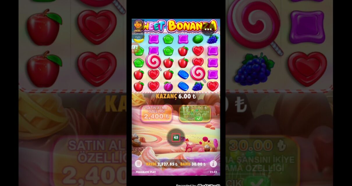 Sweet Bonanza | 30 TL'ye 10.500₺ kazandım! (Çekiliş yorumda) !