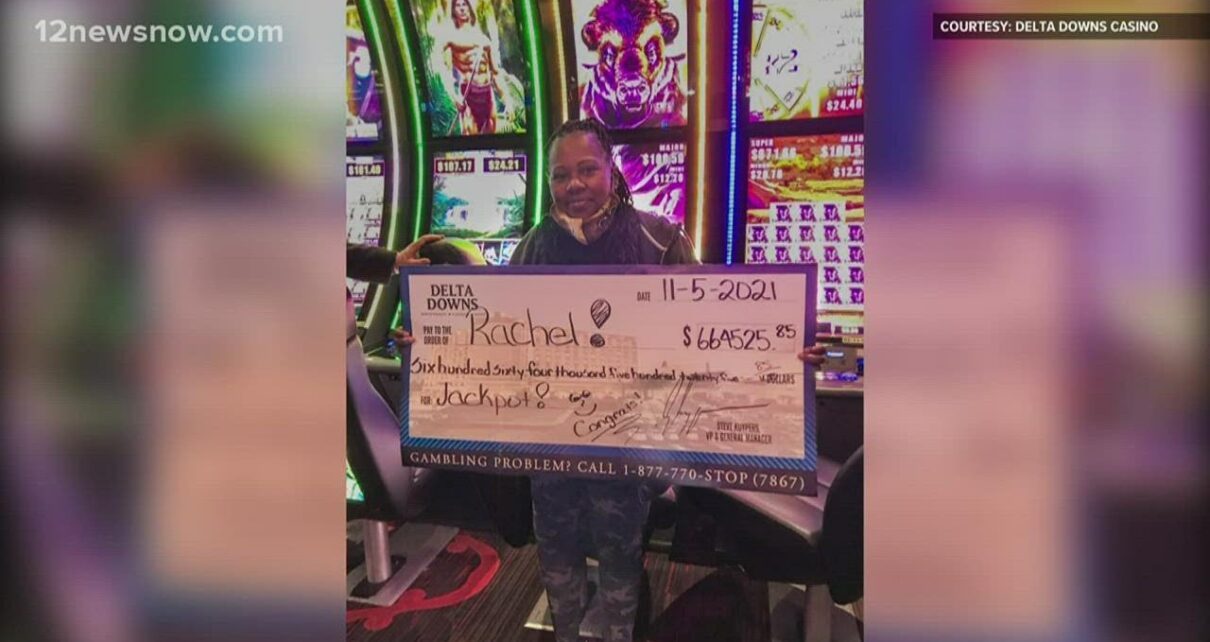 Texas woman hits 4k slot machine jackpot at Delta Downs Casino on a .75 bet Texas woman hits 4k slot machine jackpot at Delta Downs Casino on a .75 bet