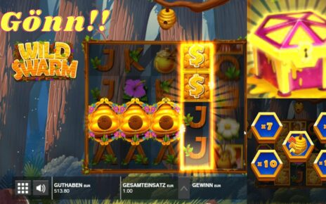 Wie weit kommen wir mit 50€ im Online Casino bei WILD SWARM?!