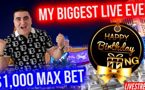 ? ,000 MAX BET Live Stream! High Rolling In Las Vegas Casino