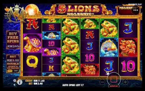 5 Lions Megaways【Pragmatic】Slot Game – Malayclub Online Casino Malaysia