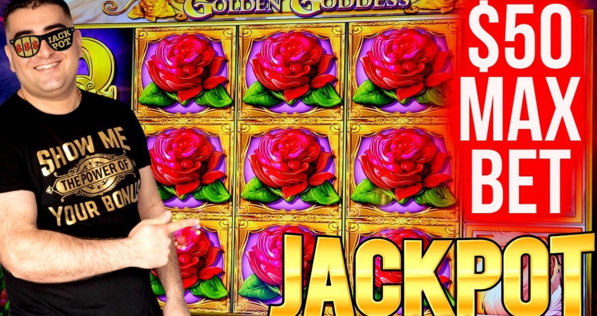  Max Bet HANDPAY JACKPOT On High Limit GOLDEN GODDESS Slot | Winning Jackpot On Slot Machine