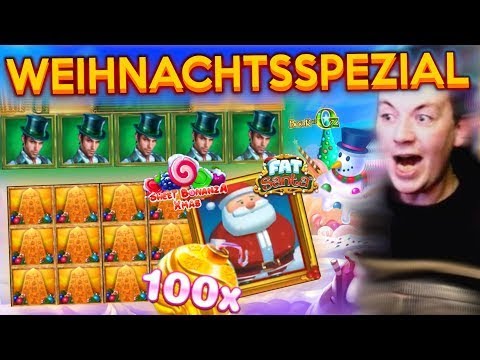 BIG WIN WeihnachtsSpezial Online Casino Compilation mit Fat Santa, Ramses Book Xmas, Sweet Bonanza