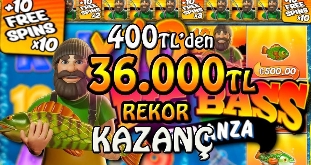 Big Bass Bonanza l 400TL DEN  REKOR KAZANÇ BALIKÇI HASAN l